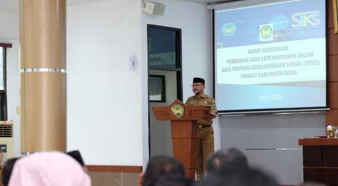 Rakor Perbaikan DTKS, Upaya Pemkab Gowa Tuntaskan Kemiskinan Wakil Bupati Gowa