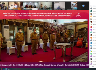 Pelantikan Pjs Bupati Gowa