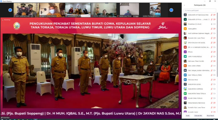 Mantan Bupati Pinrang Andi Aslam Patonangi Jabat Pjs Bupati Gowa Pelantikan Pjs Bupati Gowa