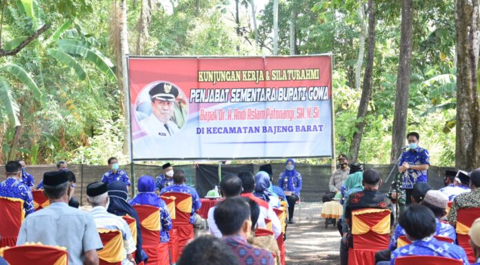 Kunjungan di Bajeng dan Bajeng Barat, Aslam Imbau Aparat Kecamatan Tak Gunakan Simbol Pilkada Pjs Bupati Gowa