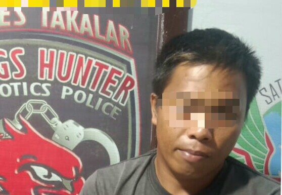 Bawa Sabu, Polres Takalar Amankan Pemuda Saat Nongkrong pelaku pembawa sabu (Foto: Ist)