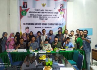 Vasilitas Akreditasi Istitusi Secara Online Dilaksanakan Oleh Stai DDI Makassar