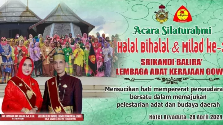Besok Milad ke-3 Srikandi Balira Lembaga Adat Kerajaan Gowa Dirangkaikan Halal Bihalal dan Peringatan Hari Kartini Milad ke 3 Srikandi Balira Lembaga adat kerajaan Gowa