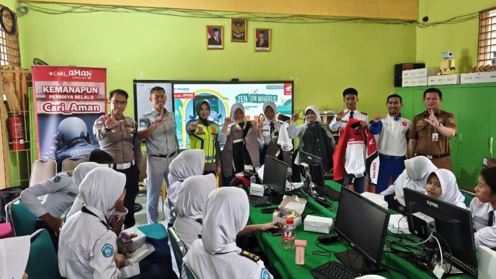 Puluhan Siswa SMPN 1 Gowa Ikuti Edukasi Safety Riding dari Asmo Sulsel